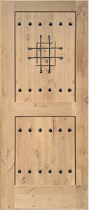 Knotty Alder Wood Slab Door Carefree View Exterior Entry – Closeout Sale