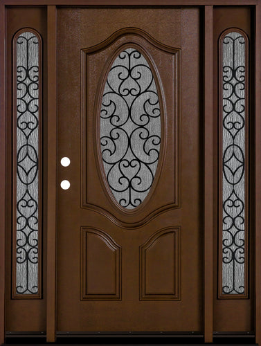 Montrouge Fiberglass Iron Glass Door