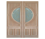 Slab Solid Wood Entry Door – M580A