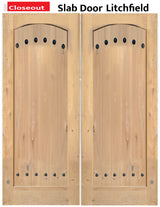 Wood Door Entry Exterior Litchfield No View Slab
