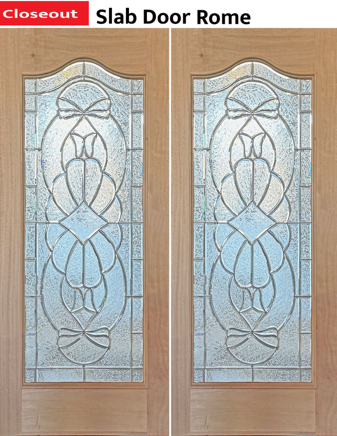 Slab Wood Exterior Door Rome– Closeout