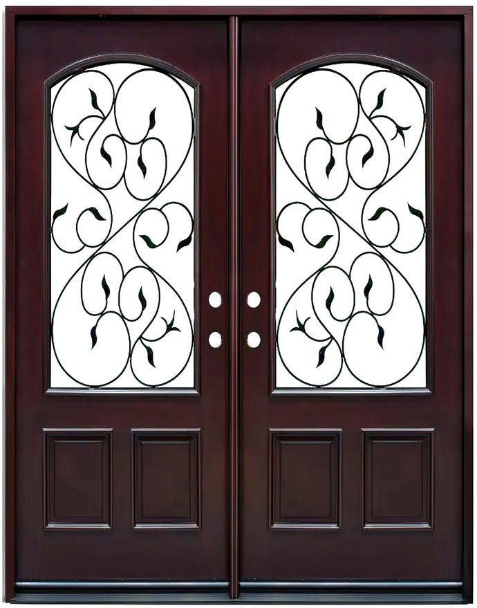 Solid Wood Entry Door-M002