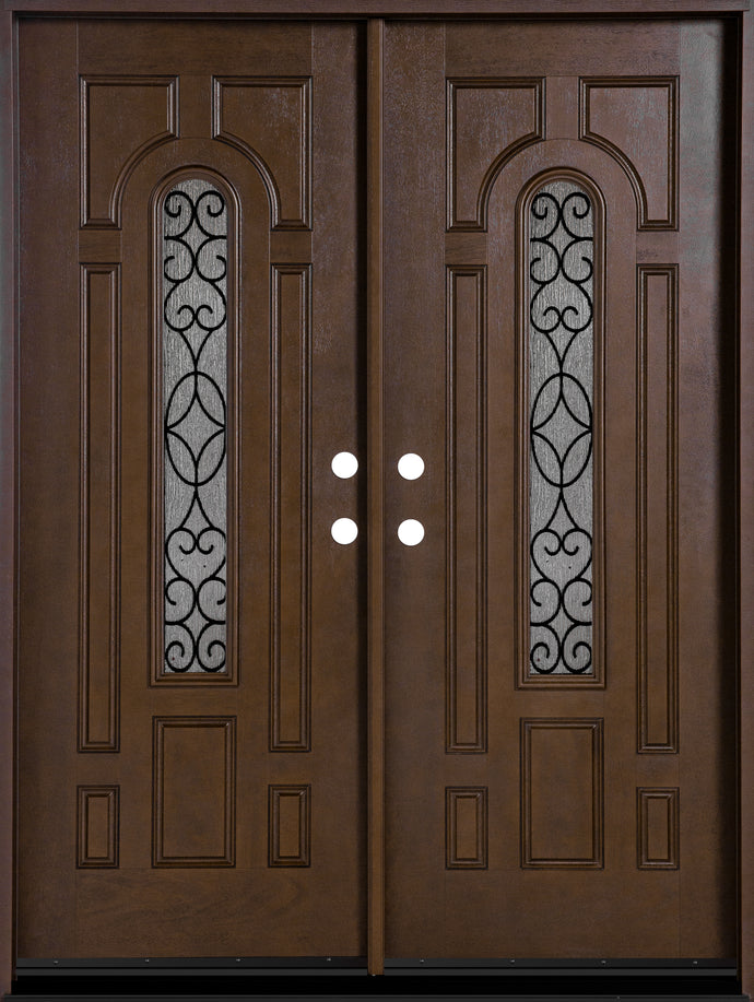Belleville Fiberglass Iron Glass Double Door