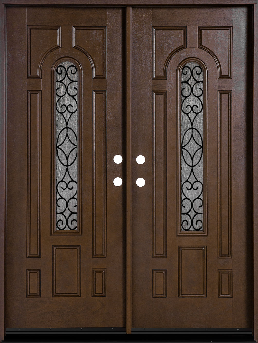 Belleville Fiberglass Iron Glass Double Door